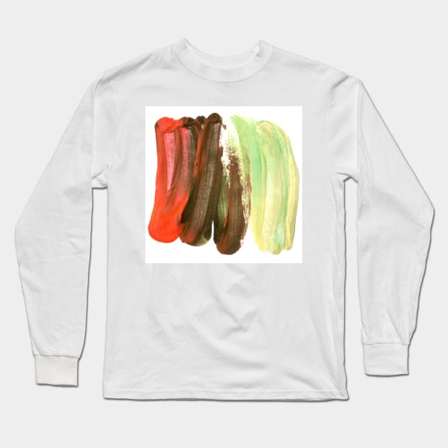 Awesome Watercolor Abstract Art Long Sleeve T-Shirt by Pris25